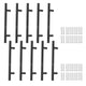 10PCS Cabinet Door T Handle Stainless Steel Modern Wardrobe Drawer Pull Handle for Bedroom Living Room Black