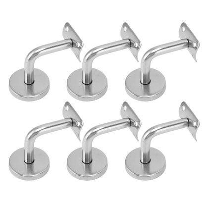 6 Pcs Wall Handrail Bracket 304 Stainless Steel Strong Bearing Stair Railing Support