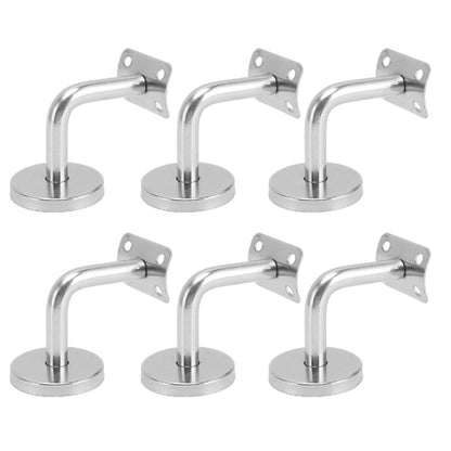 6 Pcs Wall Handrail Bracket 304 Stainless Steel Strong Bearing Stair Railing Support