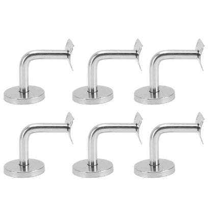6 Pcs Wall Handrail Bracket 304 Stainless Steel Strong Bearing Stair Railing Support
