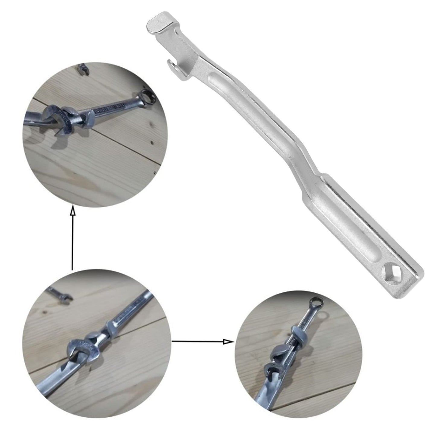 Universial Wrench Extender Bar Sturdy Structure Aluminium Alloy Wrench Extender Tool Bar