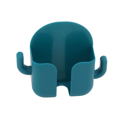 Self Adhesive Wall Mount Cell Phone Holder Wall Mount Phone Charging Holder for Home Office Bedroom Green