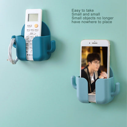 Self Adhesive Wall Mount Cell Phone Holder Wall Mount Phone Charging Holder for Home Office Bedroom Green