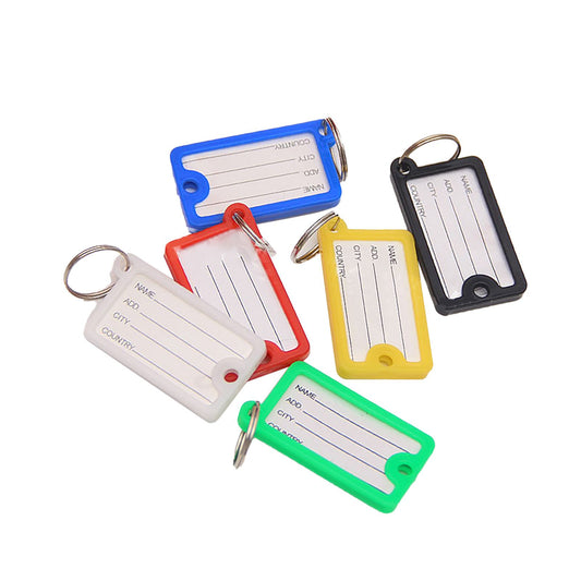 72PCS Keys Identifier Easy to Record and Identify Colorful PP Key Label for Office School Home