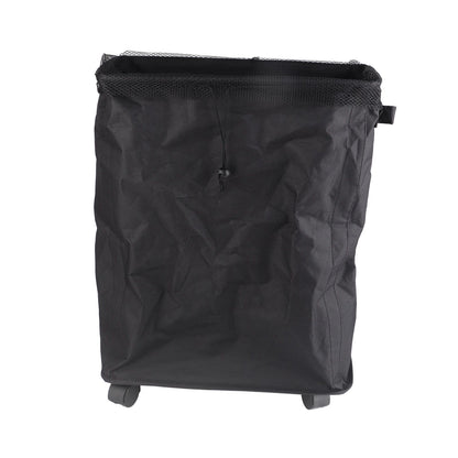 4 Roll Wheels Laundry Basket with Handles Oxford Cloth Storage Bin for Household Sundries Black