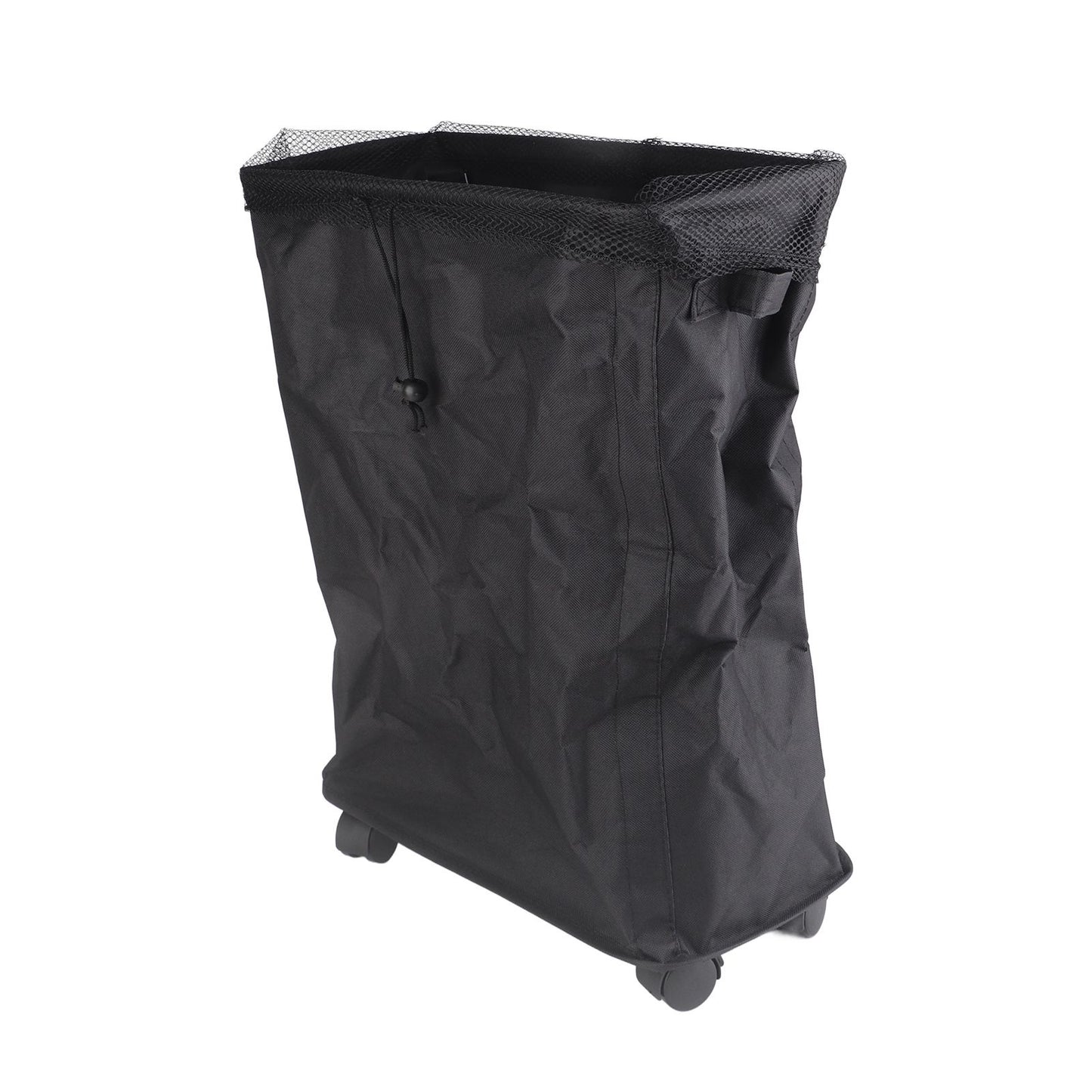 4 Roll Wheels Laundry Basket with Handles Oxford Cloth Storage Bin for Household Sundries Black