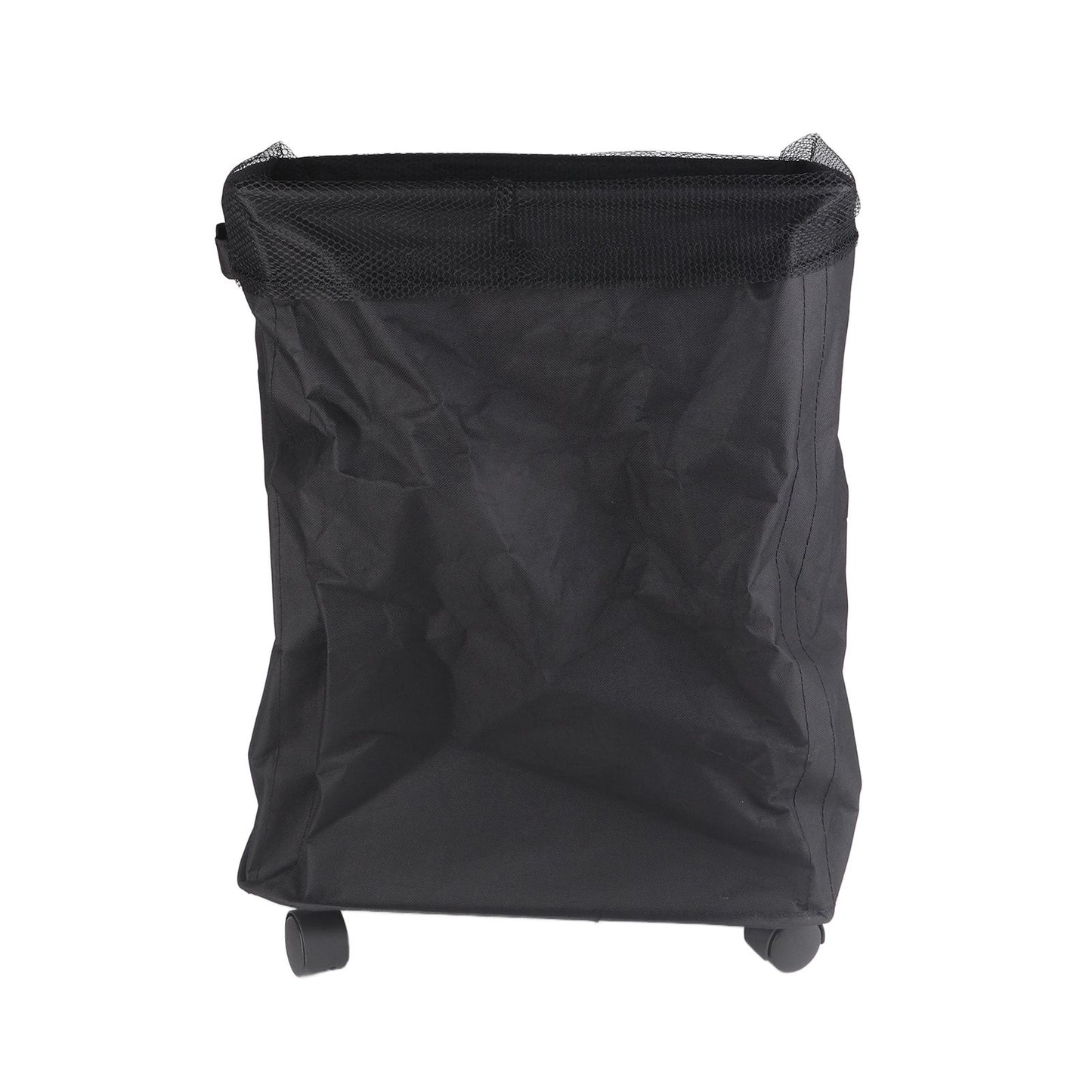 4 Roll Wheels Laundry Basket with Handles Oxford Cloth Storage Bin for Household Sundries Black
