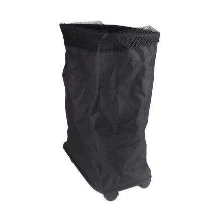 4 Roll Wheels Laundry Basket with Handles Oxford Cloth Storage Bin for Household Sundries Black