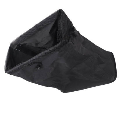4 Roll Wheels Laundry Basket with Handles Oxford Cloth Storage Bin for Household Sundries Black
