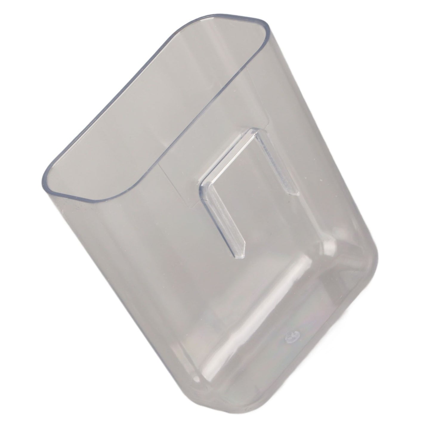 Adhesive Storage Bin Transparent Plastic Wall Mounted Floating Storage Holder Desk Organizer for Bedroom Bathroom S