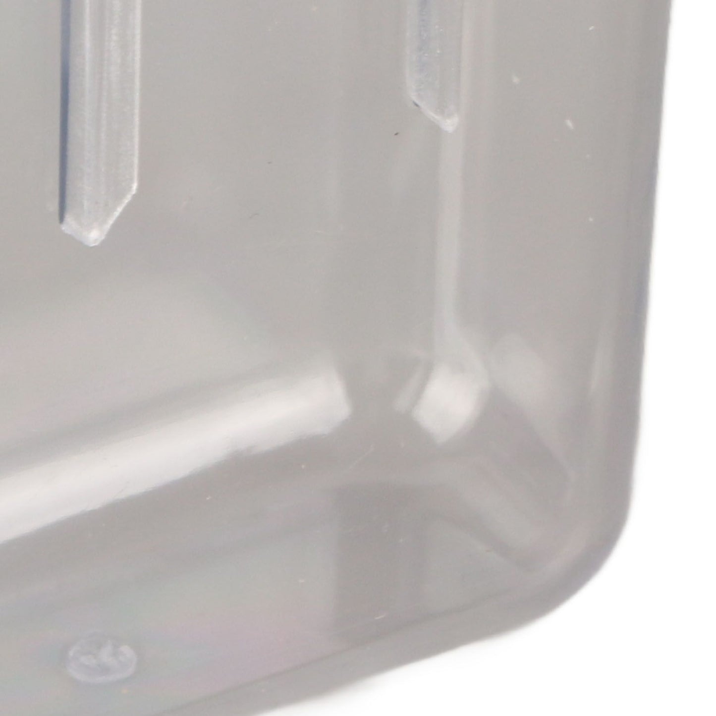 Adhesive Storage Bin Transparent Plastic Wall Mounted Floating Storage Holder Desk Organizer for Bedroom Bathroom S