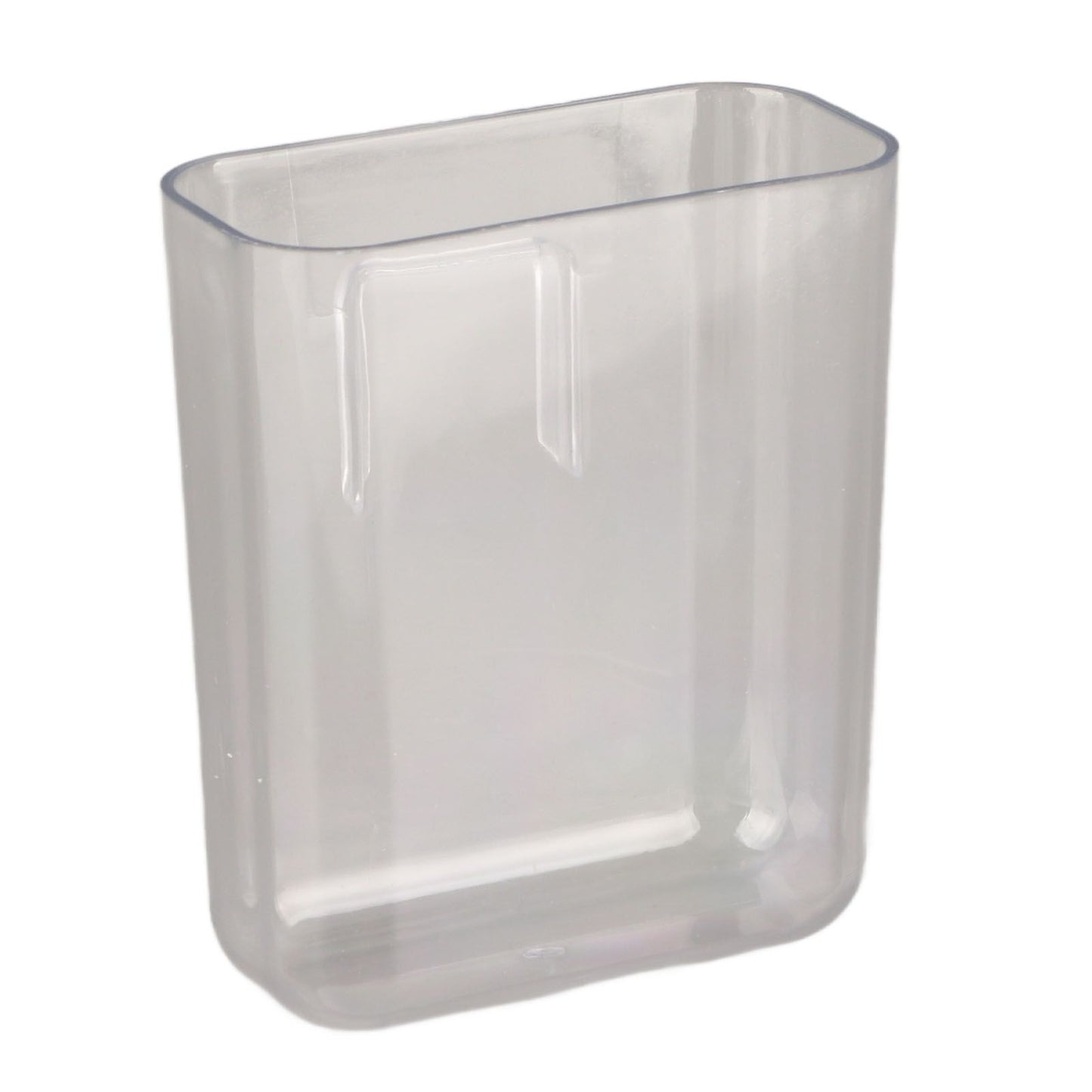 Adhesive Storage Bin Transparent Plastic Wall Mounted Floating Storage Holder Desk Organizer for Bedroom Bathroom S