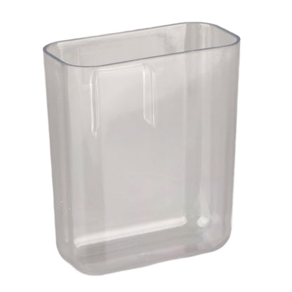 Adhesive Storage Bin Transparent Plastic Wall Mounted Floating Storage Holder Desk Organizer for Bedroom Bathroom S