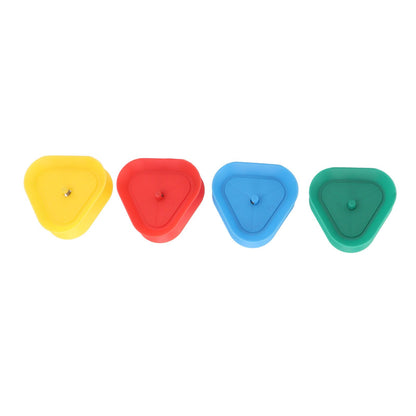 4Pcs Playing Card Holder Plastic Triangle Shaped Spring Design Hands Free Poker Card Holder