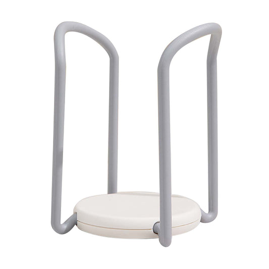 Bowl Organizer Multiple Functional Retractable Dish Drying Rack for Kitchen Counter Grey and White
