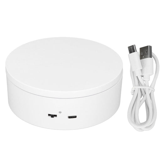 Rotating Display Stand 360 Degree Motorized Rotating Display Stand Turntable for Small Product Display 3kg Diameter 13cm/5.1in