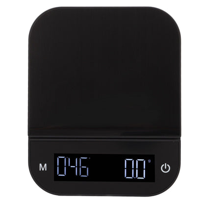 Electric Kitchen Food Scale English Version Peeling PC Function Waterproof Timing Flat Coffee Weighing Scale 3kg/0.1g