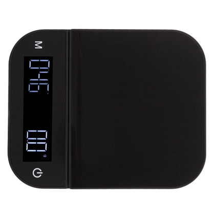 Electric Kitchen Food Scale English Version Peeling PC Function Waterproof Timing Flat Coffee Weighing Scale 3kg/0.1g