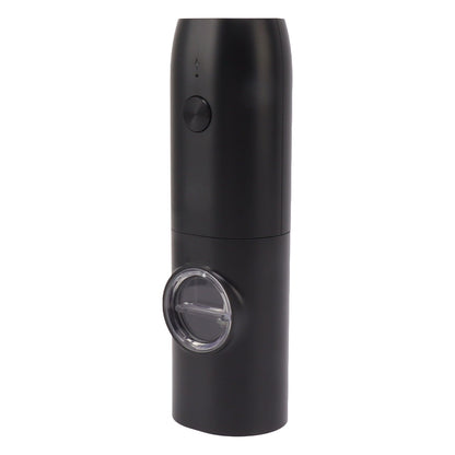 Electric Pepper Grinder Adjustable Coarseness USB Rechargeable Automatic Salt Mill with LED Light for Herb Spice Black