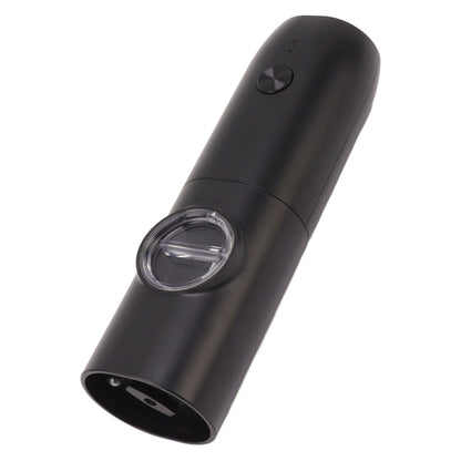 Electric Pepper Grinder Adjustable Coarseness USB Rechargeable Automatic Salt Mill with LED Light for Herb Spice Black