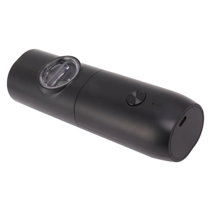 Electric Pepper Grinder Adjustable Coarseness USB Rechargeable Automatic Salt Mill with LED Light for Herb Spice Black