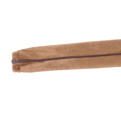 Chain Cover Dustproof Wire Flannelette Cloth 60cm Length 5cm Width with Zipper for Protection Light Brown