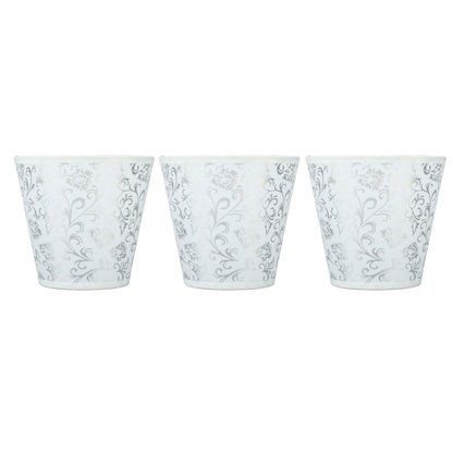 Cloth Lampshade Clip On Installation Modern Fabric Lamp Shades for E14 Bulb Chandelier Table Lamp 3pcs Silver