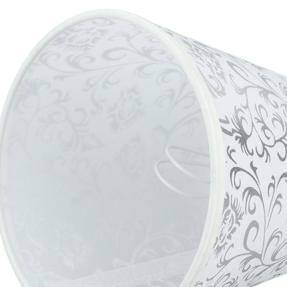 Cloth Lampshade Clip On Installation Modern Fabric Lamp Shades for E14 Bulb Chandelier Table Lamp 3pcs Silver