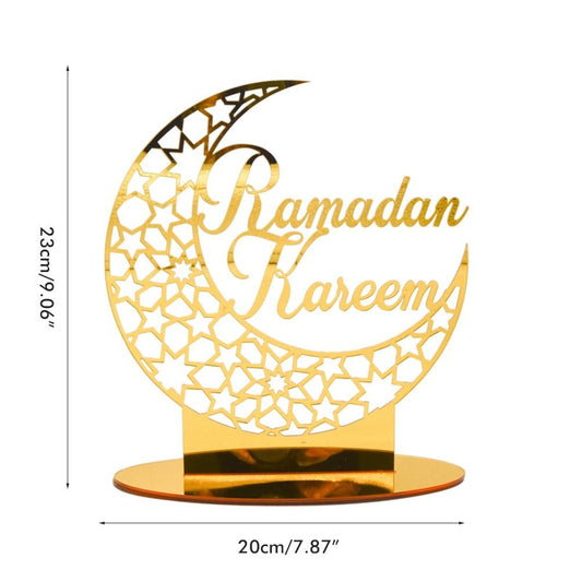 Eid Mubarak Acrylic Ornament Ramadan Decorations for Home Muslim Party Supplies Eid Ramadan Gifts