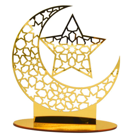 Eid Mubarak Acrylic Ornament Ramadan Decorations for Home Muslim Party Supplies Eid Ramadan Gifts