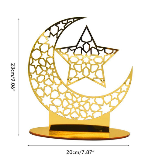 Eid Mubarak Acrylic Ornament Ramadan Decorations for Home Muslim Party Supplies Eid Ramadan Gifts