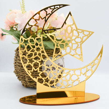 Eid Mubarak Acrylic Ornament Ramadan Decorations for Home Muslim Party Supplies Eid Ramadan Gifts