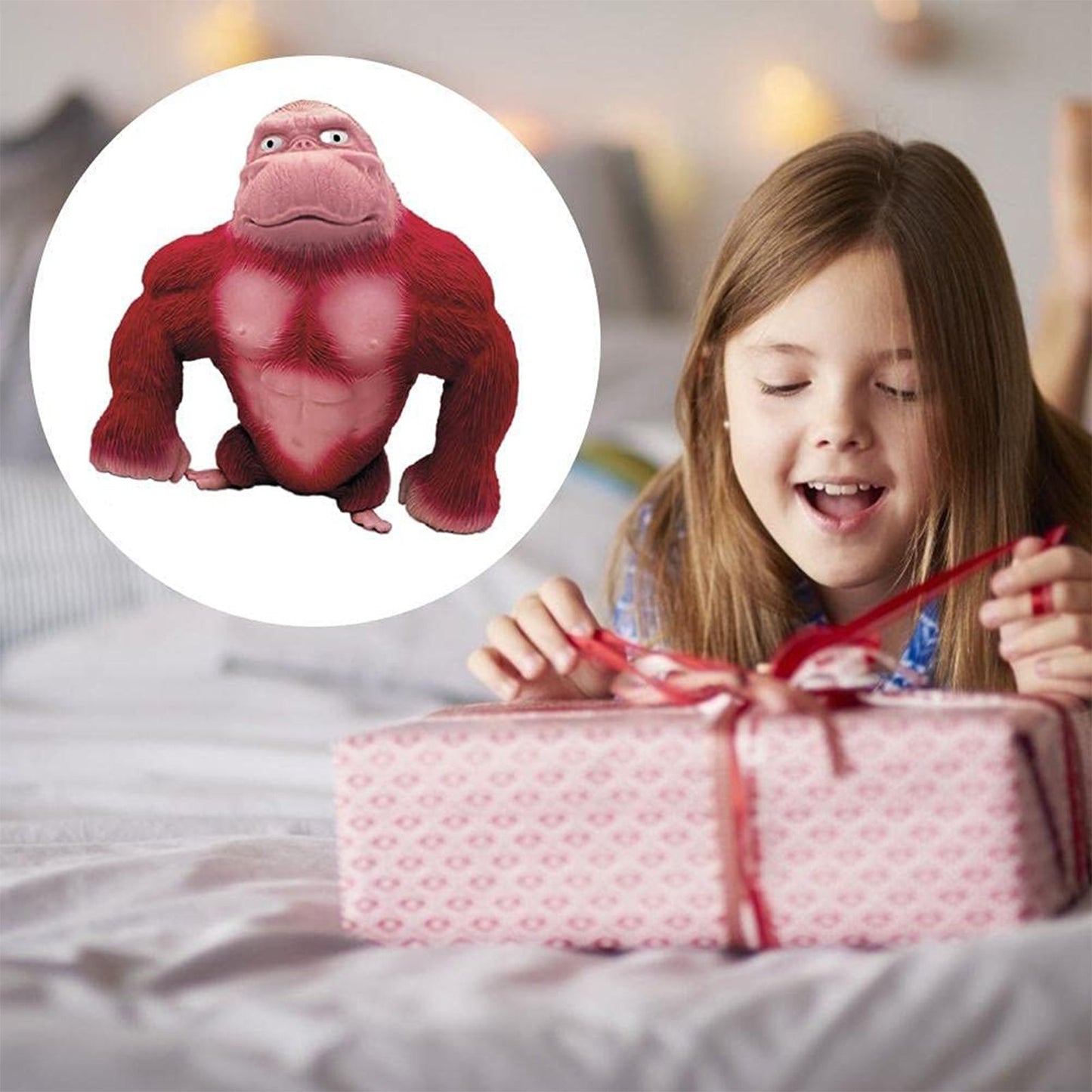Realistic Soft Latex Gorilla Doll Toys Cute Gorilla Latex Toy Cartoon Toy for Birthday