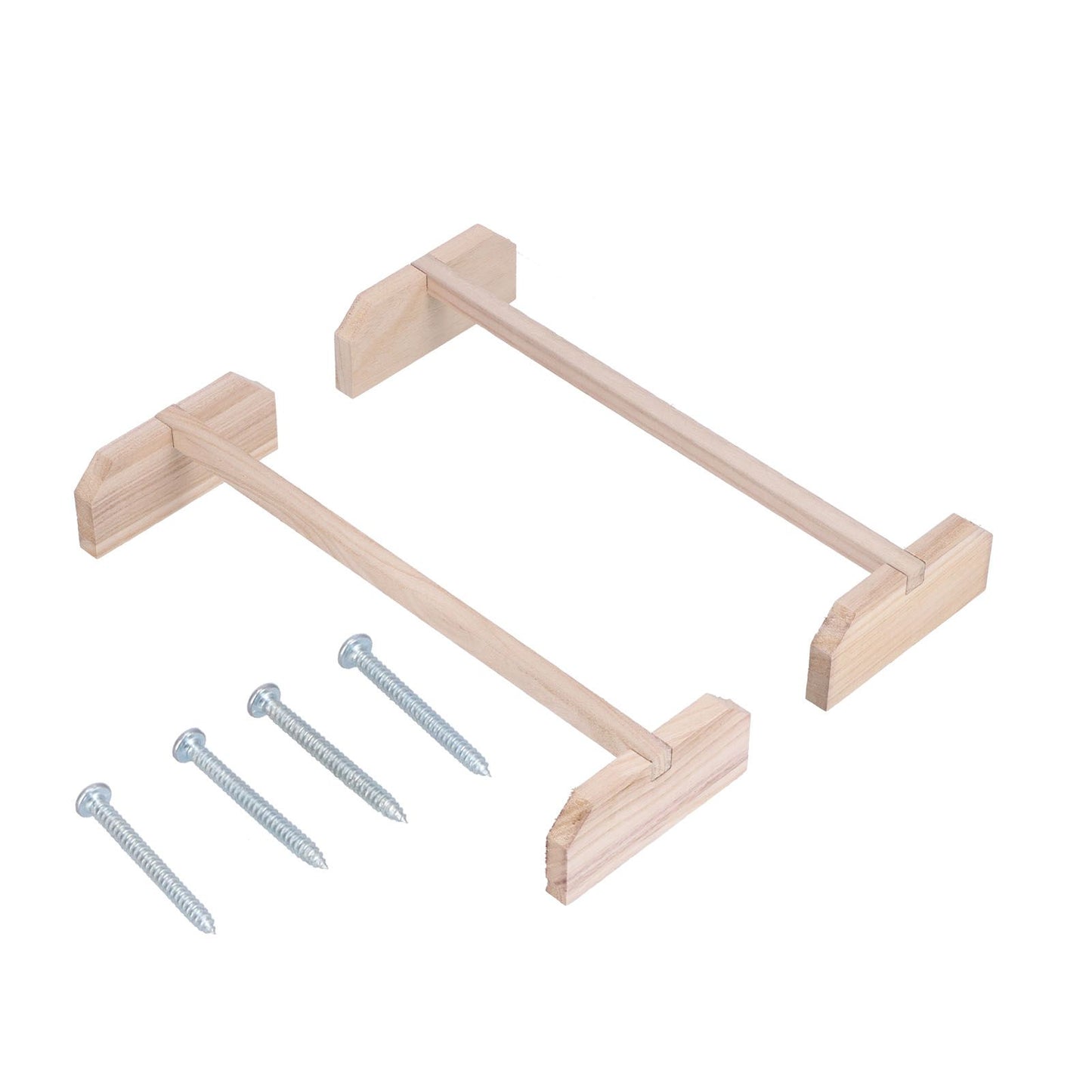 2 Set Chicken Wooden Perches Large Wooden Bird Stand Training Hens Roosting Bar for Rooster Parrots Pet Supplies