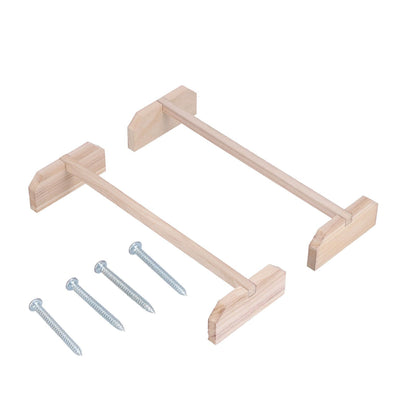 2 Set Chicken Wooden Perches Large Wooden Bird Stand Training Hens Roosting Bar for Rooster Parrots Pet Supplies