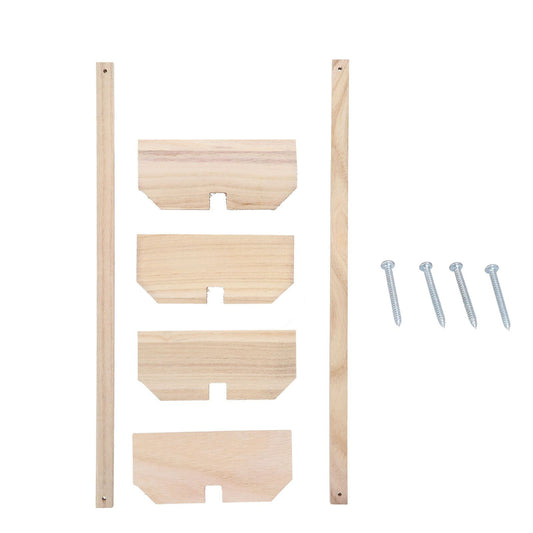 2 Set Chicken Wooden Perches Large Wooden Bird Stand Training Hens Roosting Bar for Rooster Parrots Pet Supplies