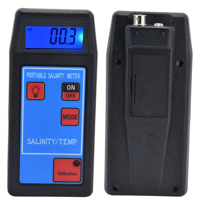 Portable Salinity TEMP Meter Multifunction Water Quality Analyzer for Aquarium Swimming Pool Aquaculture