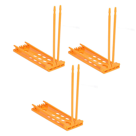 3Pcs Pigeons Foot Rings Frame 4 Column Independent Save Space Racing Pigeons Supplier Foot Place for Pigeons FarmYellow