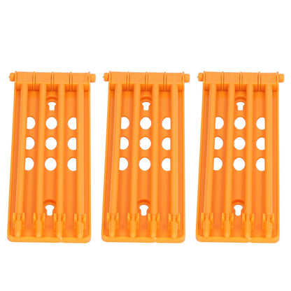 3Pcs Pigeons Foot Rings Frame 4 Column Independent Save Space Racing Pigeons Supplier Foot Place for Pigeons FarmYellow