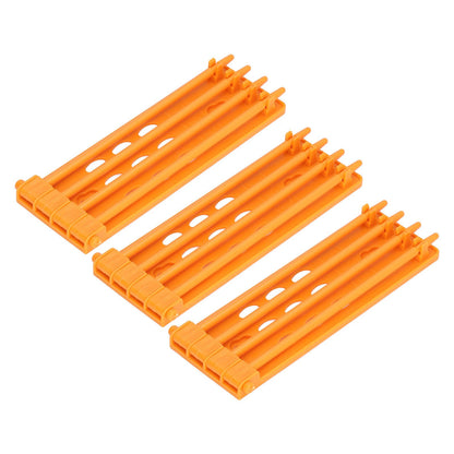 3Pcs Pigeons Foot Rings Frame 4 Column Independent Save Space Racing Pigeons Supplier Foot Place for Pigeons FarmYellow