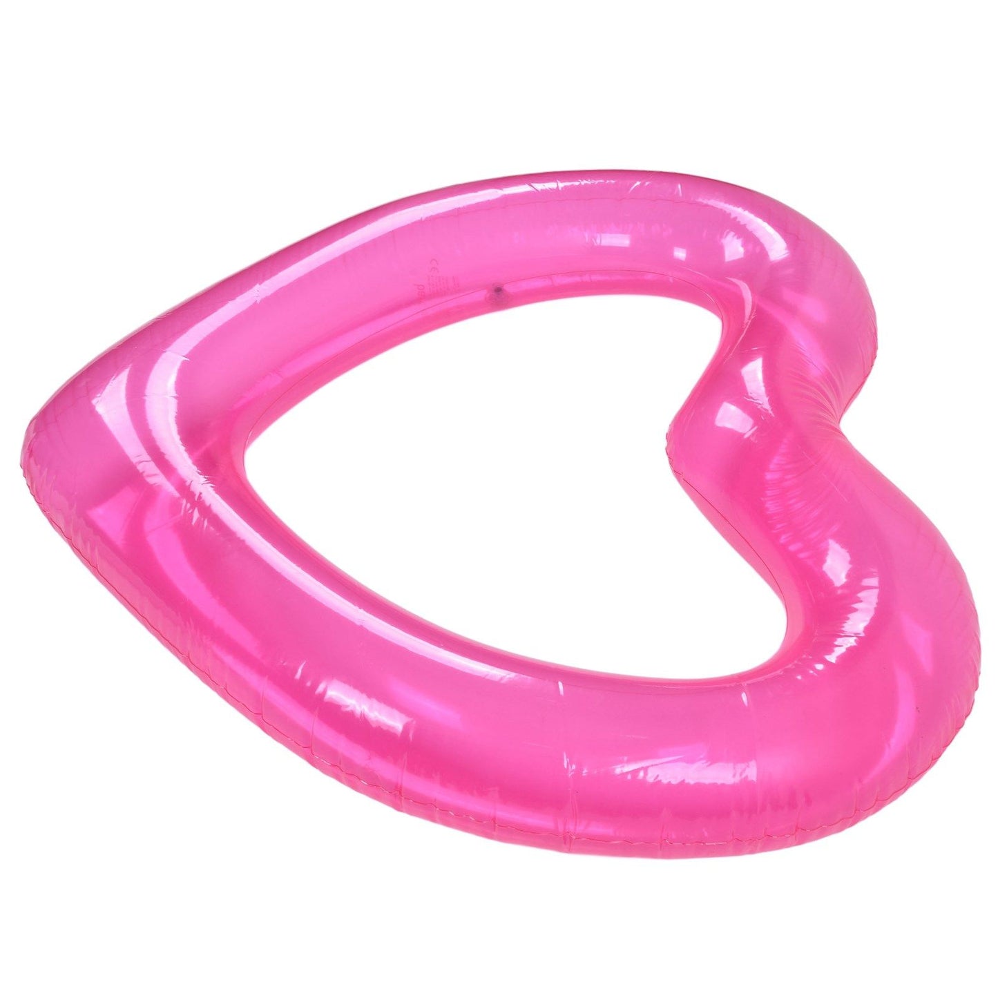 Heart Pool Float PVC Material Skin Friendly Lightweight Pink Romantic Style Floating Tubes for Summer