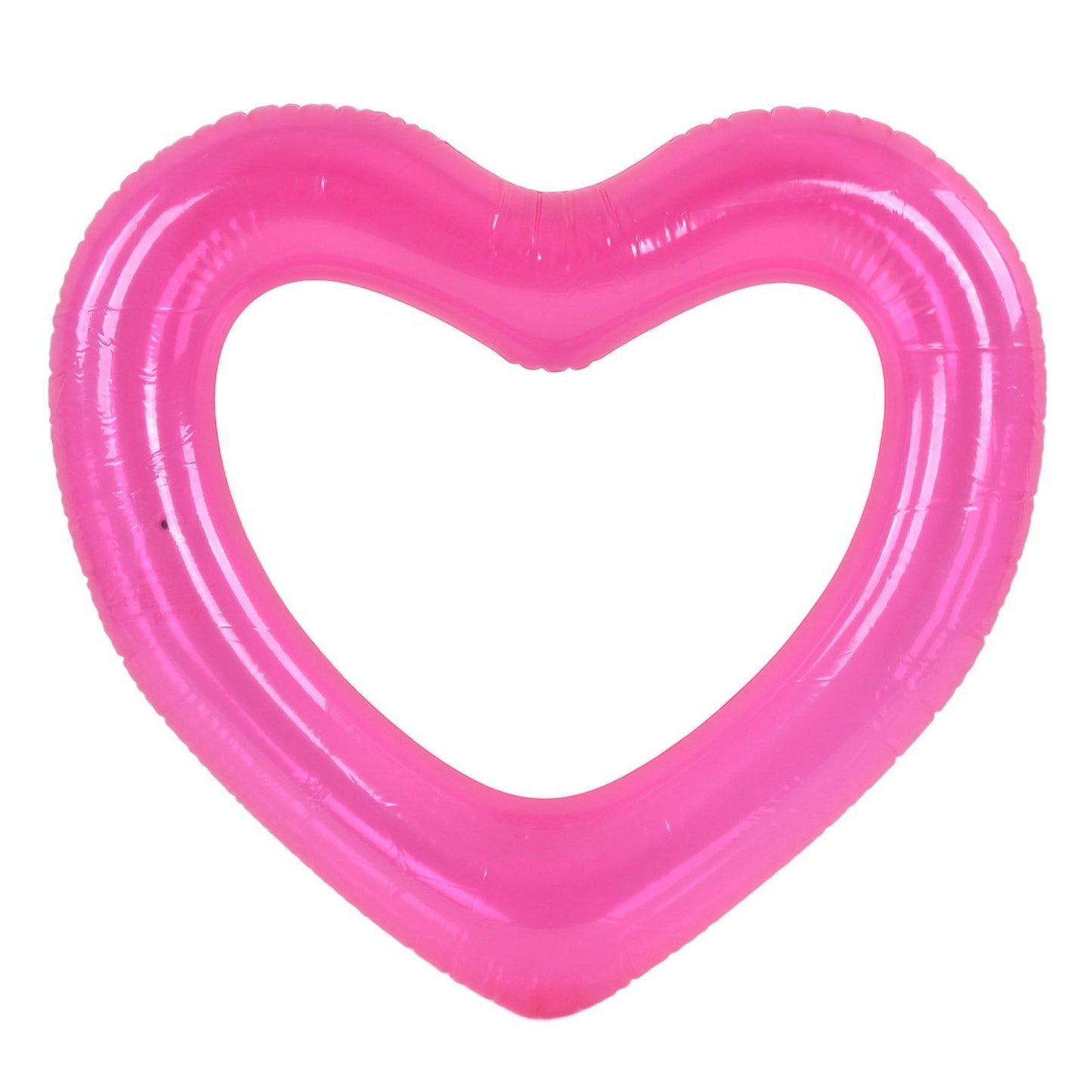 Heart Pool Float PVC Material Skin Friendly Lightweight Pink Romantic Style Floating Tubes for Summer