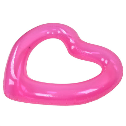 Heart Pool Float PVC Material Skin Friendly Lightweight Pink Romantic Style Floating Tubes for Summer