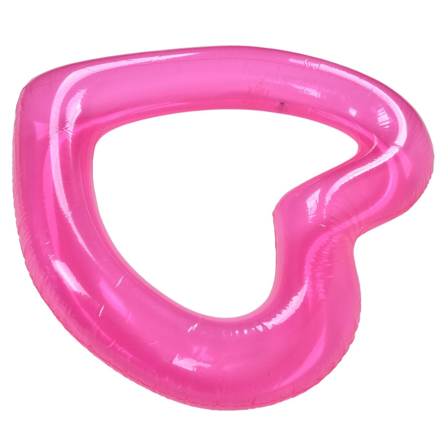 Heart Pool Float PVC Material Skin Friendly Lightweight Pink Romantic Style Floating Tubes for Summer