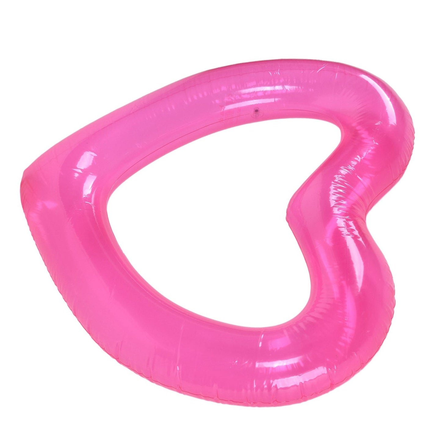 Heart Pool Float PVC Material Skin Friendly Lightweight Pink Romantic Style Floating Tubes for Summer