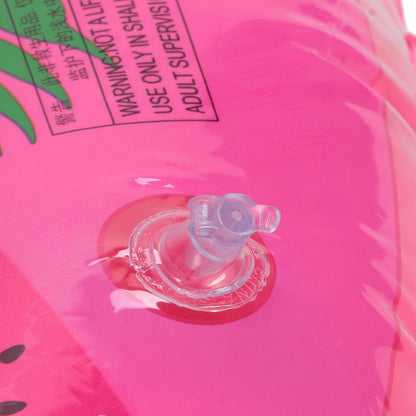 Swimming Floats Pink Flamingo Pattern Thickened Eco Friendly PVC Portable Round Pool Floats for Girl