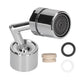 Universal Faucet Sprayer 720° Rotatable Faucet Filter Nozzle for Home Restaurant Silver 22mm Female Thread