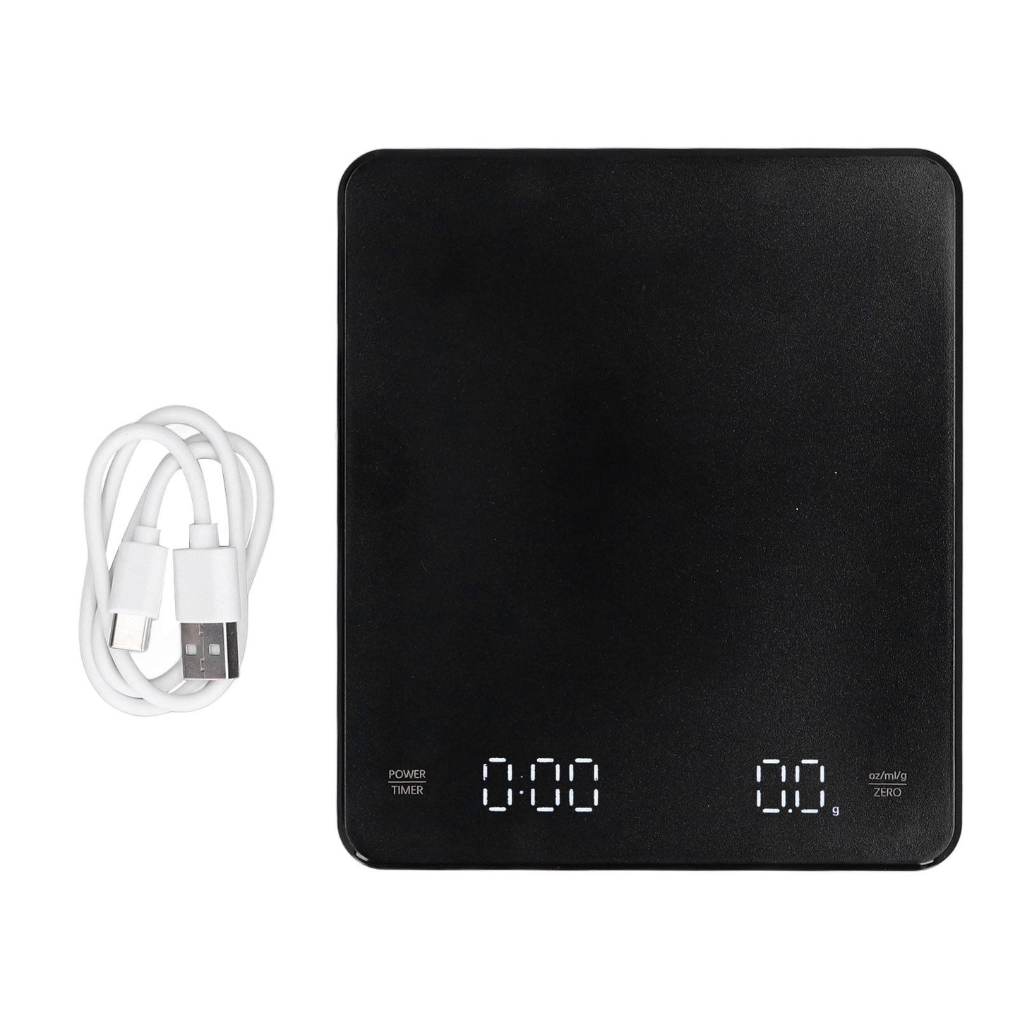 Electronic Coffee Scale LCD Display Switchable G OZ Ml 3kg USB Charging Multifunction High Accuracy Electronic Scale