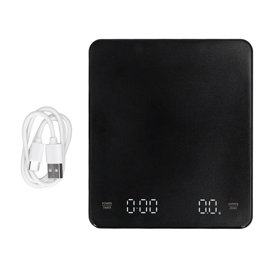 Electronic Coffee Scale LCD Display Switchable G OZ Ml 3kg USB Charging Multifunction High Accuracy Electronic Scale