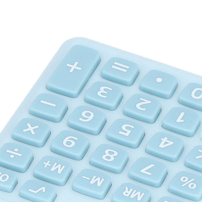 Calculators 8 Digit Solar Battery Dual Power Handheld Pocket Calculator with Large LCD Display Big Sensitive ButtonRefreshing Blue
